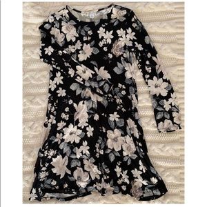 Old Navy Floral Long Sleeve Swing Dress